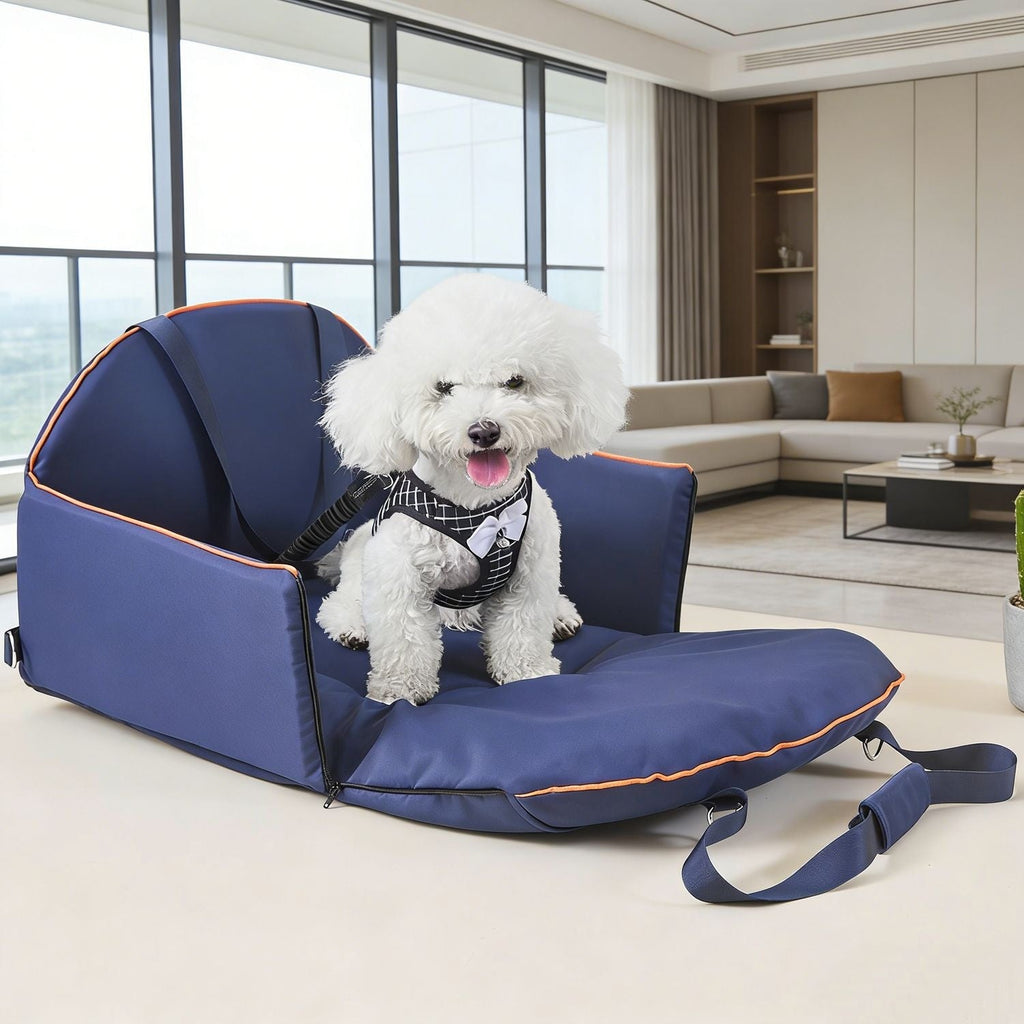 Multi-functional Portable Car Console Pet Carrier, Large-Capacity Dog Travel Bag