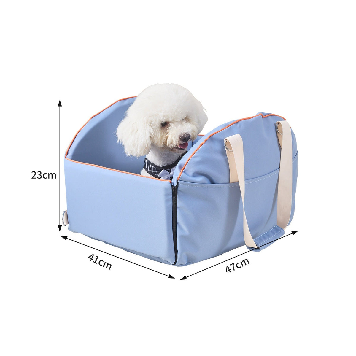 Multi-functional Portable Car Console Pet Carrier, Large-Capacity Dog Travel Bag