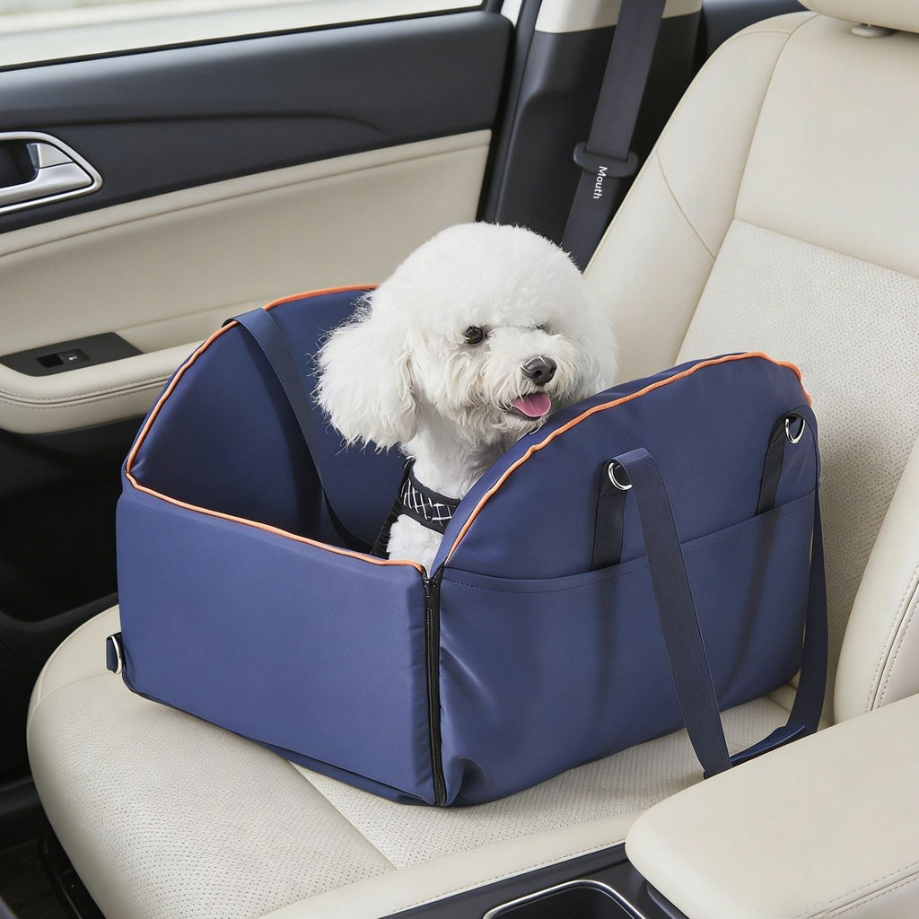 Multi-functional Portable Car Console Pet Carrier, Large-Capacity Dog Travel Bag