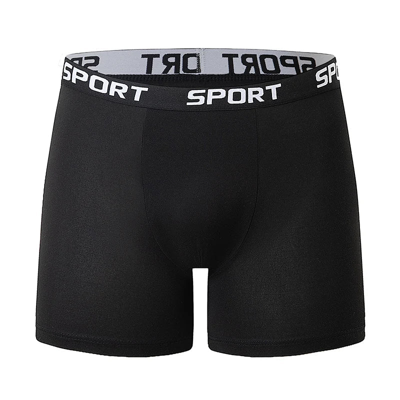 5-piece Set Of Solid Color Fashionable Simple Sports Long Underwear Comfortable Plus Size Flat Corner Pants Cycling Base Shorts
