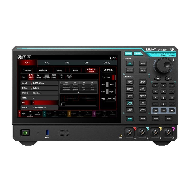 UTG4254X 250 MHz 4Ch Performance-Series Arbitrary Waveform Generator