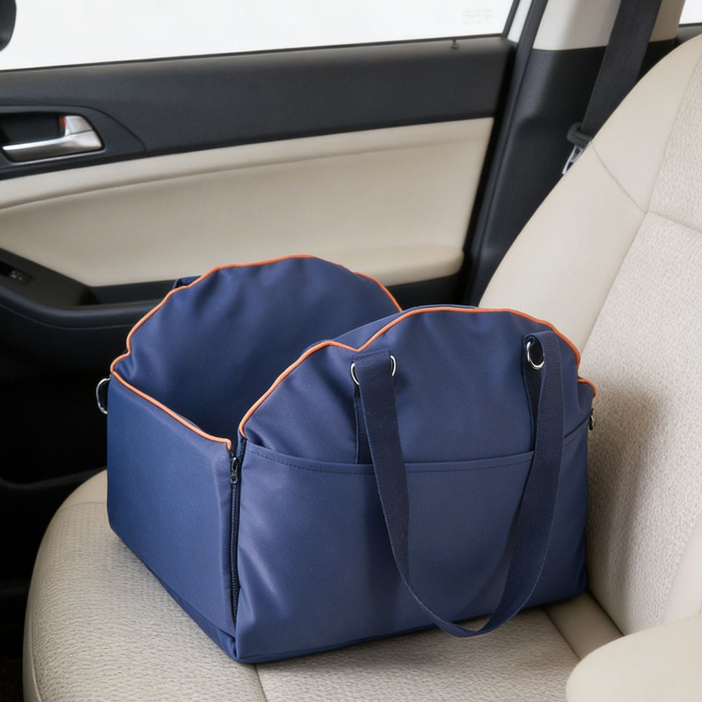 Multi-functional Portable Car Console Pet Carrier, Large-Capacity Dog Travel Bag
